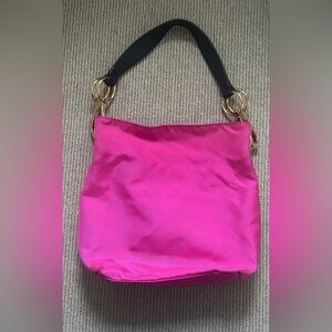 Jean Pierre Klifa Paris NYLON BUCKET BAG FUCHSIA